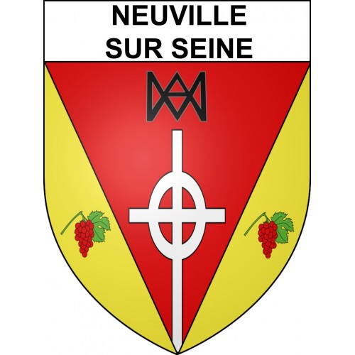Adesivi stemma Neuville sur Seine adesivo