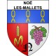 Noé-les-Mallets 10 ville sticker blason écusson autocollant adhésif