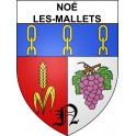 Noé-les-Mallets Sticker wappen, gelsenkirchen, augsburg, klebender aufkleber
