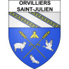 Orvilliers-Saint-Julien Sticker wappen, gelsenkirchen, augsburg, klebender aufkleber