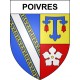 Poivres 10 ville sticker blason écusson autocollant adhésif