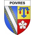 Poivres 10 ville sticker blason écusson autocollant adhésif