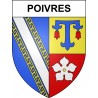 Poivres 10 ville sticker blason écusson autocollant adhésif
