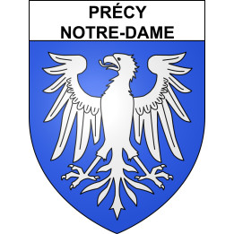 Précy-Notre-Dame 10 ville sticker blason écusson autocollant adhésif