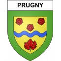 Prugny Sticker wappen, gelsenkirchen, augsburg, klebender aufkleber