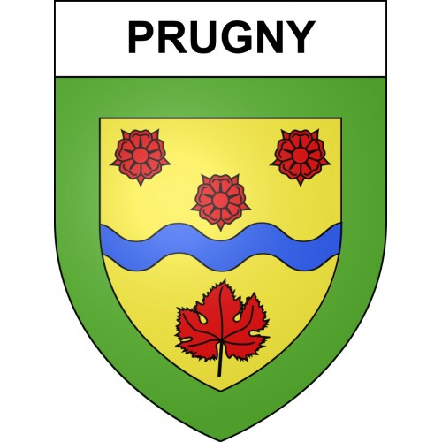 Prugny 10 ville sticker blason écusson autocollant adhésif