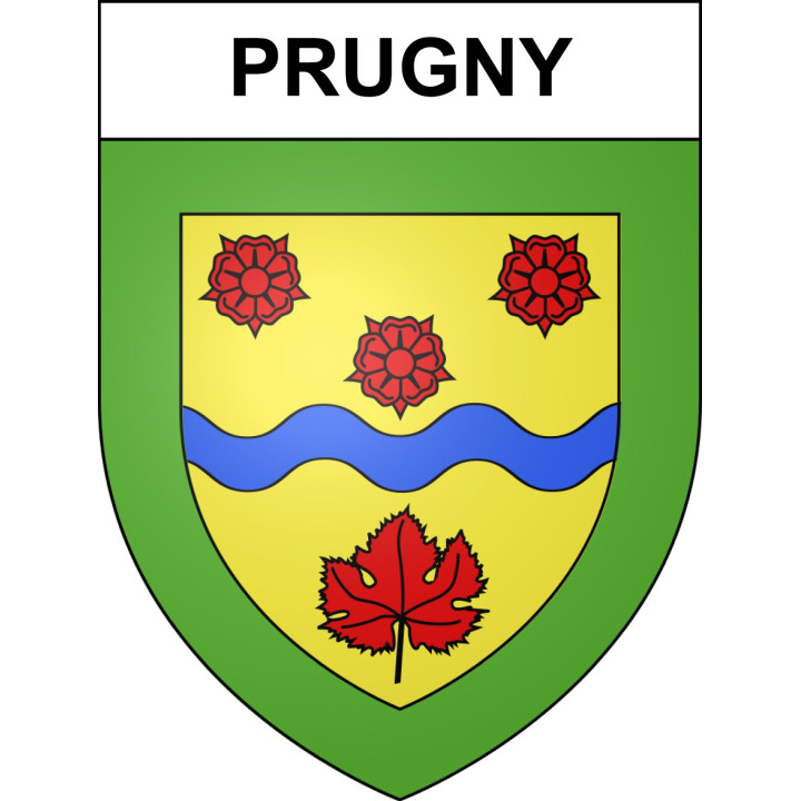 Prugny 10 ville sticker blason écusson autocollant adhésif