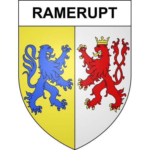 Ramerupt 10 ville sticker blason écusson autocollant adhésif