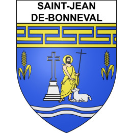 Saint-Jean-de-Bonneval Sticker wappen, gelsenkirchen, augsburg, klebender aufkleber
