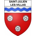 Stickers coat of arms Saint-Julien-les-Villas adhesive sticker