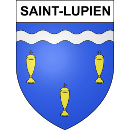 Saint-Lupien Sticker wappen, gelsenkirchen, augsburg, klebender aufkleber
