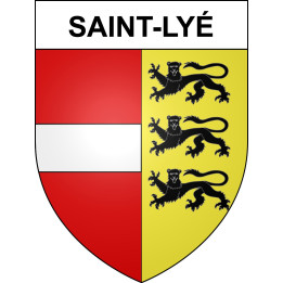 Saint-Lyé Sticker wappen, gelsenkirchen, augsburg, klebender aufkleber