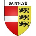 Pegatinas escudo de armas de Saint-Lyé adhesivo de la etiqueta engomada