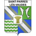 Stickers coat of arms Saint-Parres-lès-Vaudes adhesive sticker