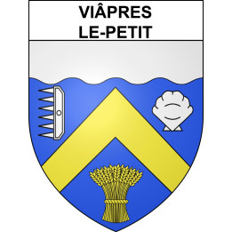 Viâpres-le-Petit 10 ville sticker blason écusson autocollant adhésif
