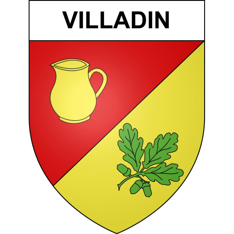 Villadin Sticker wappen, gelsenkirchen, augsburg, klebender aufkleber