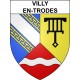 Stickers coat of arms Villy-en-Trodes adhesive sticker