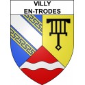 Villy-en-Trodes Sticker wappen, gelsenkirchen, augsburg, klebender aufkleber