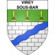 Stickers coat of arms Virey-sous-Bar adhesive sticker