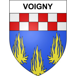 Voigny 10 ville sticker blason écusson autocollant adhésif