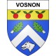 Vosnon Sticker wappen, gelsenkirchen, augsburg, klebender aufkleber
