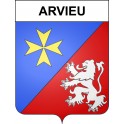 Adesivi stemma Arvieu adesivo