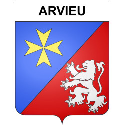 Arvieu Sticker wappen, gelsenkirchen, augsburg, klebender aufkleber