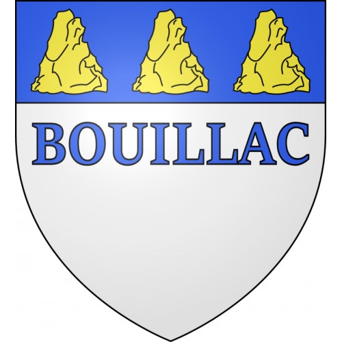 Bouillac 12 ville sticker blason écusson autocollant adhésif