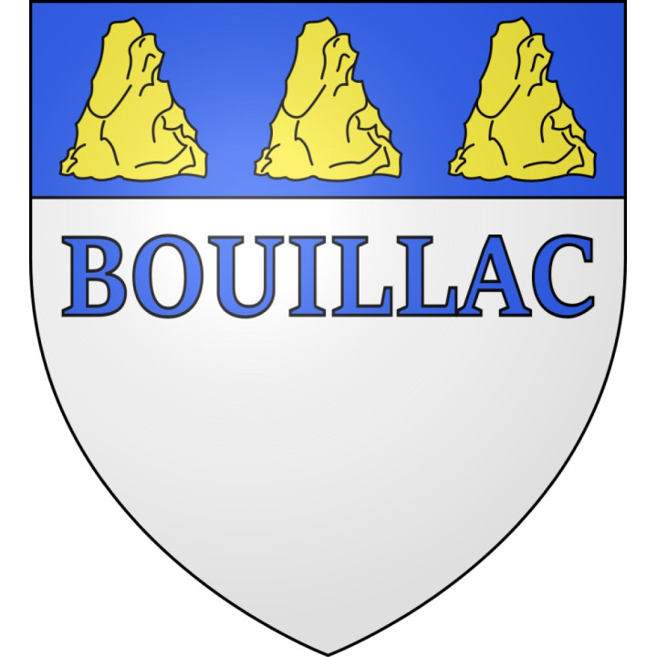 Bouillac Sticker wappen, gelsenkirchen, augsburg, klebender aufkleber