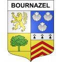 Stickers coat of arms Bournazel adhesive sticker