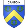Pegatinas escudo de armas de Cantoin adhesivo de la etiqueta engomada