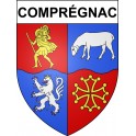 Stickers coat of arms Comprégnac adhesive sticker