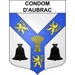 Stickers coat of arms Condom-d'Aubrac adhesive sticker