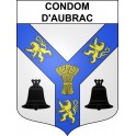 Stickers coat of arms Condom-d'Aubrac adhesive sticker