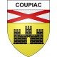 Coupiac 12 ville sticker blason écusson autocollant adhésif
