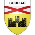 Coupiac Sticker wappen, gelsenkirchen, augsburg, klebender aufkleber