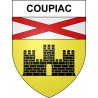 Coupiac 12 ville sticker blason écusson autocollant adhésif