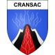 Cransac 12 ville sticker blason écusson autocollant adhésif
