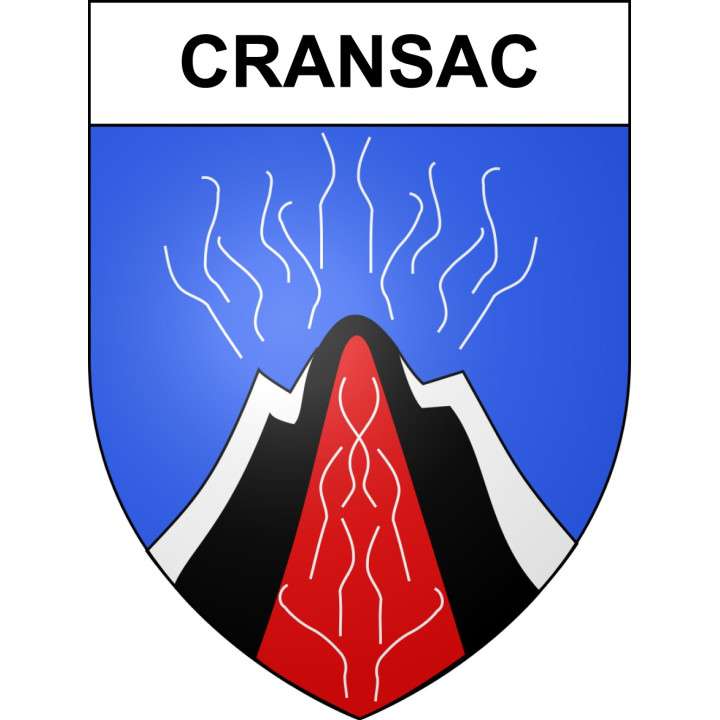 Cransac 12 ville sticker blason écusson autocollant adhésif