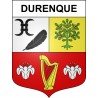 Durenque 12 ville sticker blason écusson autocollant adhésif