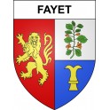 Stickers coat of arms Fayet adhesive sticker