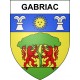 Gabriac 12 ville sticker blason écusson autocollant adhésif