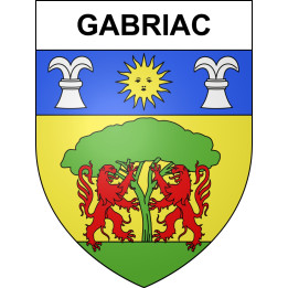 Gabriac Sticker wappen, gelsenkirchen, augsburg, klebender aufkleber