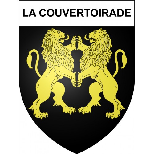 Stickers coat of arms La Couvertoirade adhesive sticker