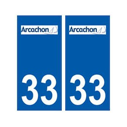 33 arcachon ville logo sticker autocollant plaque