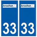 33 arcachon ville logo sticker autocollant plaque