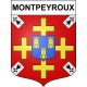 Montpeyroux 12 ville sticker blason écusson autocollant adhésif