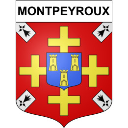 Montpeyroux Sticker wappen, gelsenkirchen, augsburg, klebender aufkleber