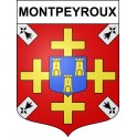 Montpeyroux 12 ville sticker blason écusson autocollant adhésif