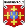 Montpeyroux Sticker wappen, gelsenkirchen, augsburg, klebender aufkleber
